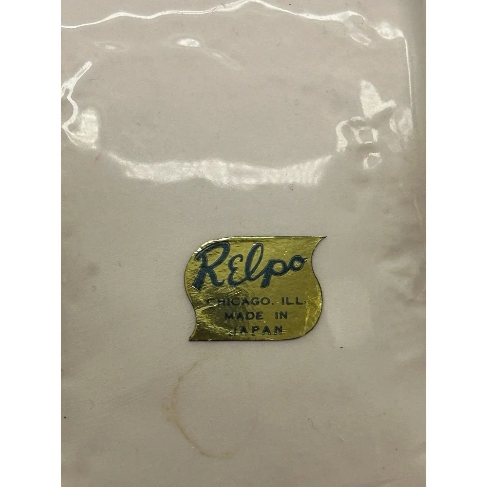 VTG Relpo Nursery Baby Carriage Planter Hand Painted Embossed